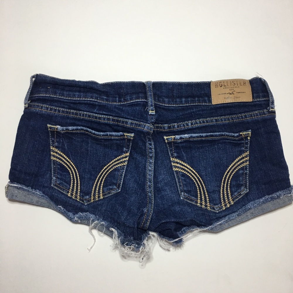 Hollister Women's Size 3 W26 Blue Jean Short - Picture 4 of 7